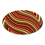 Waves Pattern Abstract Neutrals Oval Magnet