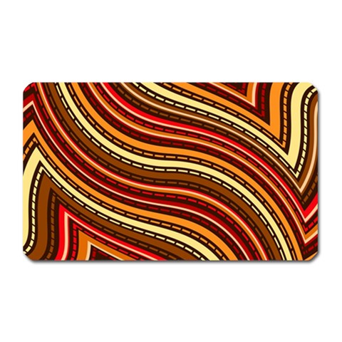 Waves Pattern Abstract Neutrals Magnet (Rectangular) from ArtsNow.com Front