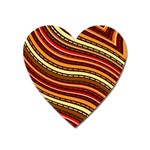 Waves Pattern Abstract Neutrals Heart Magnet