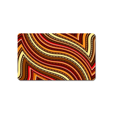 Waves Pattern Abstract Neutrals Magnet (Name Card) from ArtsNow.com Front