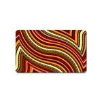 Waves Pattern Abstract Neutrals Magnet (Name Card)