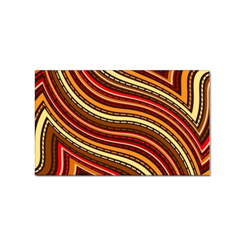 Waves Pattern Abstract Neutrals Sticker Rectangular (10 pack) from ArtsNow.com Front