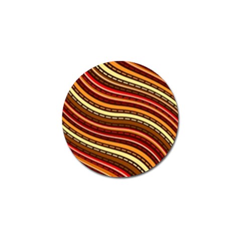 Waves Pattern Abstract Neutrals Golf Ball Marker from ArtsNow.com Front