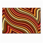 Waves Pattern Abstract Neutrals Postcard 4 x 6  (Pkg of 10)