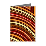 Waves Pattern Abstract Neutrals Mini Greeting Card