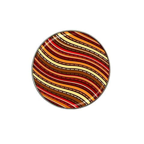 Waves Pattern Abstract Neutrals Hat Clip Ball Marker from ArtsNow.com Front