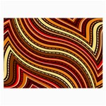 Waves Pattern Abstract Neutrals Large Glasses Cloth