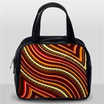 Waves Pattern Abstract Neutrals Classic Handbag (One Side)