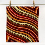 Waves Pattern Abstract Neutrals Face Towel