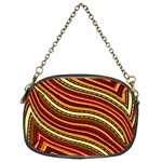 Waves Pattern Abstract Neutrals Chain Purse (Two Sides)