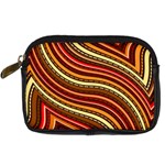 Waves Pattern Abstract Neutrals Digital Camera Leather Case