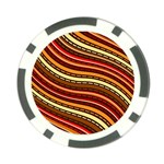 Waves Pattern Abstract Neutrals Poker Chip Card Guard (10 pack)