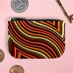 Waves Pattern Abstract Neutrals Mini Coin Purse