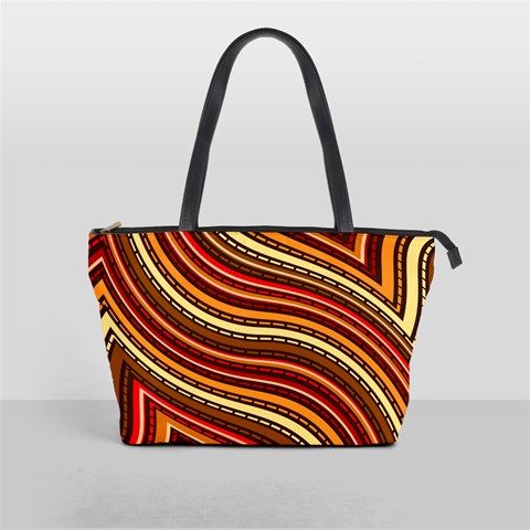 Waves Pattern Abstract Neutrals Classic Shoulder Handbag from ArtsNow.com Front