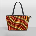 Waves Pattern Abstract Neutrals Classic Shoulder Handbag