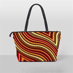 Waves Pattern Abstract Neutrals Classic Shoulder Handbag from ArtsNow.com Back