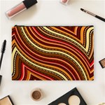 Waves Pattern Abstract Neutrals Cosmetic Bag (Large)