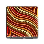 Waves Pattern Abstract Neutrals Memory Card Reader (Square 5 Slot)