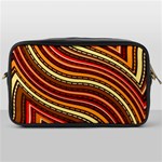 Waves Pattern Abstract Neutrals Toiletries Bag (One Side)