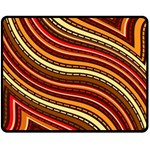 Waves Pattern Abstract Neutrals Fleece Blanket (Medium)