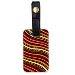 Waves Pattern Abstract Neutrals Luggage Tag (one side)