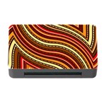 Waves Pattern Abstract Neutrals Memory Card Reader with CF