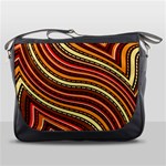 Waves Pattern Abstract Neutrals Messenger Bag