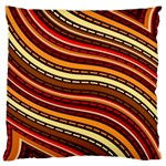 Waves Pattern Abstract Neutrals Large Cushion Case (One Side)