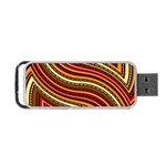 Waves Pattern Abstract Neutrals Portable USB Flash (One Side)