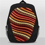 Waves Pattern Abstract Neutrals Backpack Bag