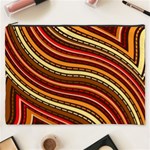 Waves Pattern Abstract Neutrals Cosmetic Bag (XXXL)