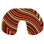 Waves Pattern Abstract Neutrals Travel Neck Pillow