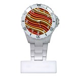 Waves Pattern Abstract Neutrals Plastic Nurses Watch