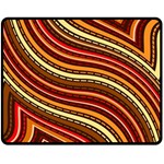 Waves Pattern Abstract Neutrals Two Sides Fleece Blanket (Medium)