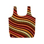 Waves Pattern Abstract Neutrals Full Print Recycle Bag (S)