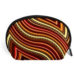 Waves Pattern Abstract Neutrals Accessory Pouch (Large)