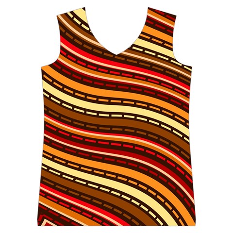 Waves Pattern Abstract Neutrals Women s Basketball Tank Top from ArtsNow.com Front