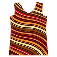 Waves Pattern Abstract Neutrals Women s Basketball Tank Top from ArtsNow.com Front