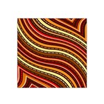 Waves Pattern Abstract Neutrals Satin Bandana Scarf 22  x 22 