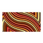 Waves Pattern Abstract Neutrals Satin Wrap 35  x 70 