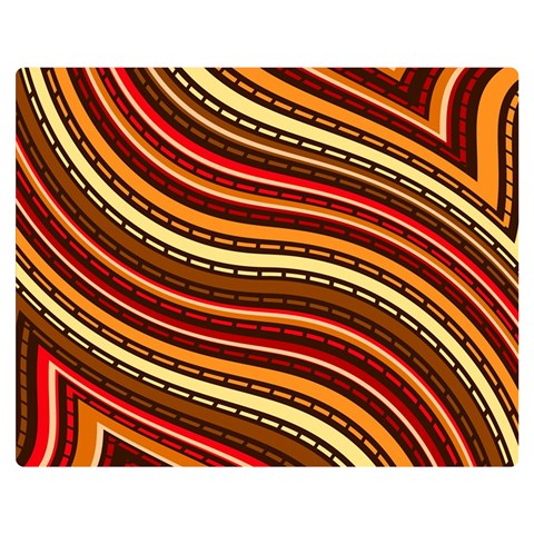 Waves Pattern Abstract Neutrals Premium Plush Fleece Blanket (Medium) from ArtsNow.com 60 x50  Blanket Front