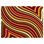 Waves Pattern Abstract Neutrals Premium Plush Fleece Blanket (Extra Small)