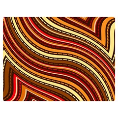 Waves Pattern Abstract Neutrals Two Sides Premium Plush Fleece Blanket (Baby Size) from ArtsNow.com 40 x30  Blanket Front