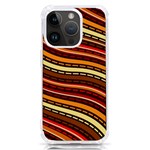 Waves Pattern Abstract Neutrals iPhone 14 Pro TPU UV Print Case