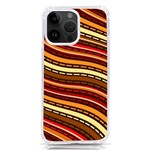 Waves Pattern Abstract Neutrals iPhone 14 Pro Max TPU UV Print Case