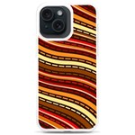 Waves Pattern Abstract Neutrals iPhone 15 Plus TPU UV Print Case