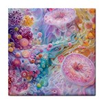 Cells Fluid Bubbles Tile Coaster