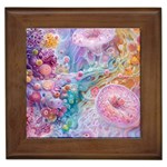 Cells Fluid Bubbles Framed Tile