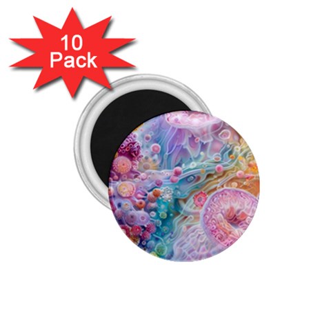 Cells Fluid Bubbles 1.75  Magnets (10 pack)  from ArtsNow.com Front