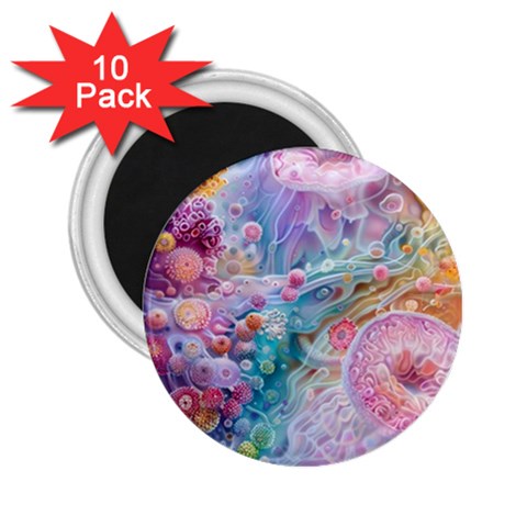 Cells Fluid Bubbles 2.25  Magnets (10 pack)  from ArtsNow.com Front